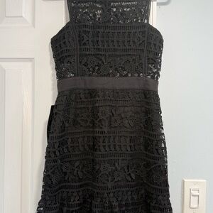 Elegant Black Lace Dress